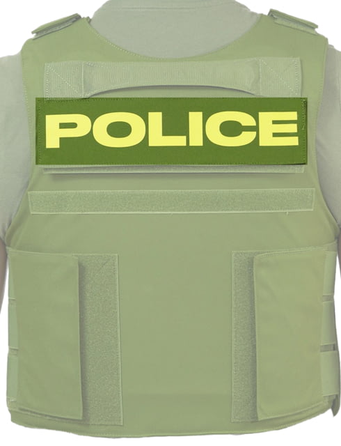 Ace Link Armor Police Patch Yellow On Green - Ace Link Armor