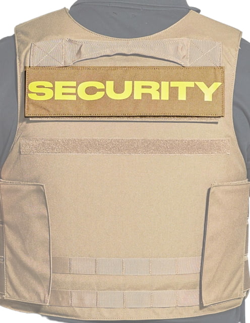 Ace Link Armor Security Patch Yellow On Coyote - Ace Link Armor