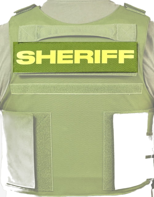 Ace Link Armor Sheriff Patch Yellow On Green - Ace Link Armor