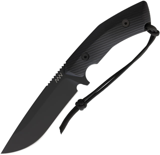 Acta Non Verba Knives M200 HT Tactical Knife 5.25" black DLC coated Bohler N690 stainless blade Black sculpted G10 handle - Acta Non Verba Knives