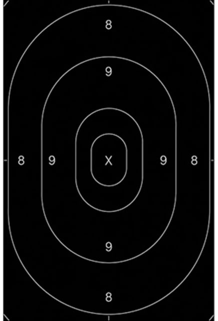 Action Target B-27C Repair Centers Target 100 Per Case Black 12.5in x 18.5in B-27C BLACK - Action Target