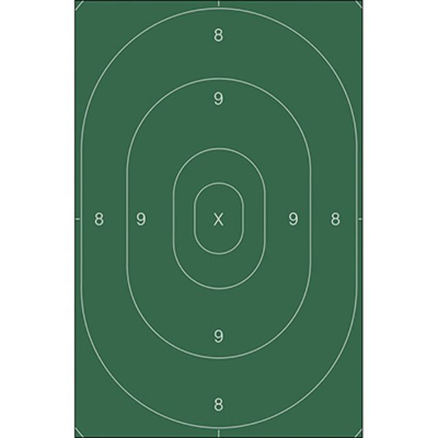 Action Target B-27C Repair Centers Target Pack of 100 Green B-27C GREEN - Action Target