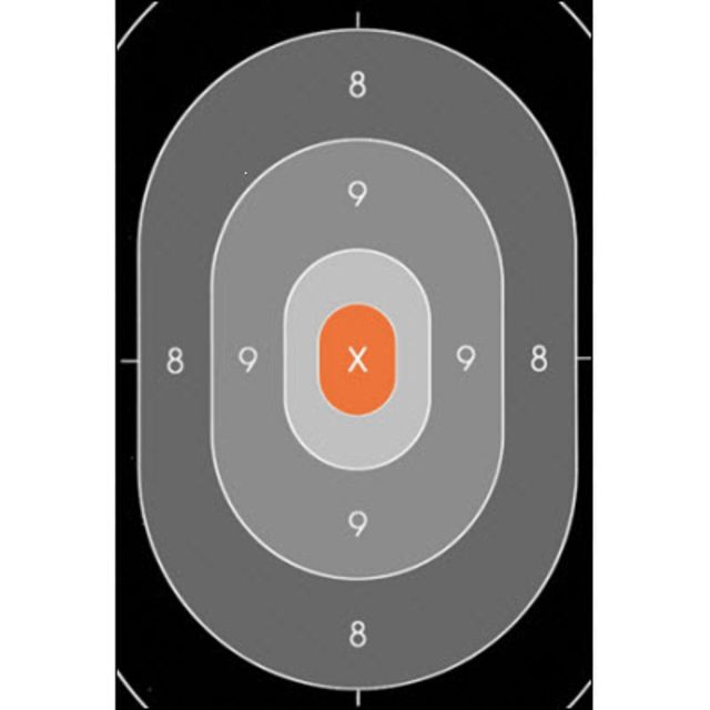 Action Target  Repair Center Target 100 Per Case Black/Orange 12.5in x 18.5in - Action Target