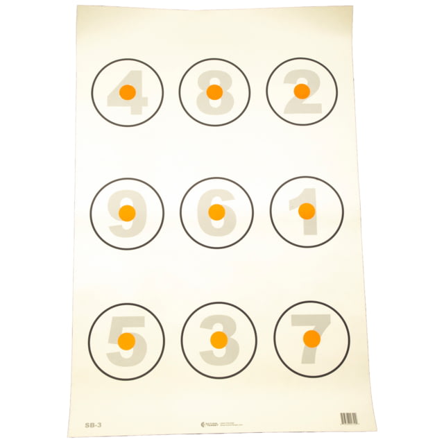 Action Target Basic Skill Builder Target Black and White 23x35 100 Per Box - Action Target