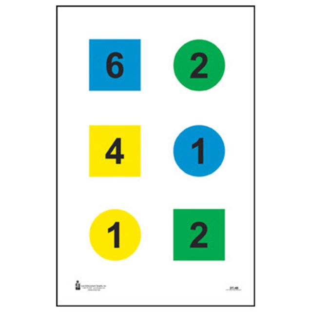 Action Target Command Targets 100 Per Case Yellow/Blue/Green 23in x 35in - Action Target