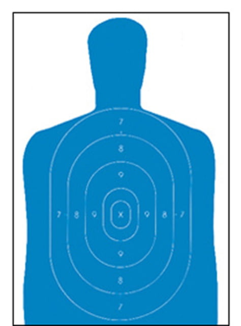 Action Target Economy Silhouette Target Blue B-27E BLUE - Action Target