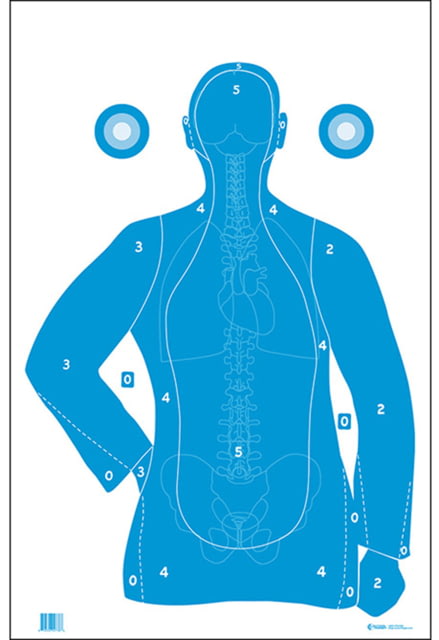 Action Target  B-21E Qualification Target Hanging Paper Silhou - Action Target