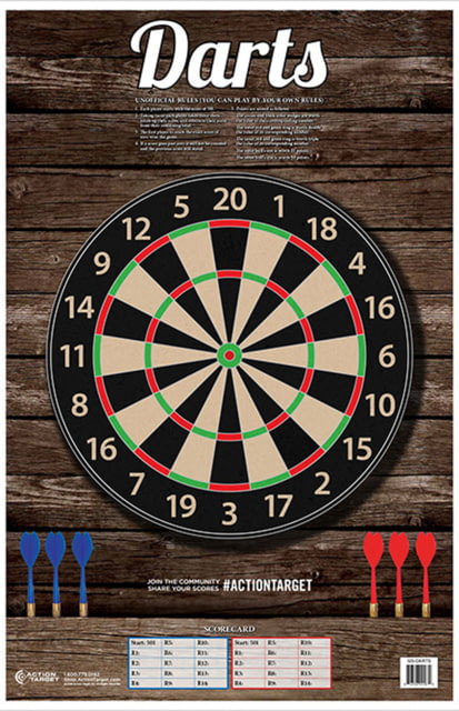 Action Target Darts Target 100 Pack 23in x 35in - Action Target