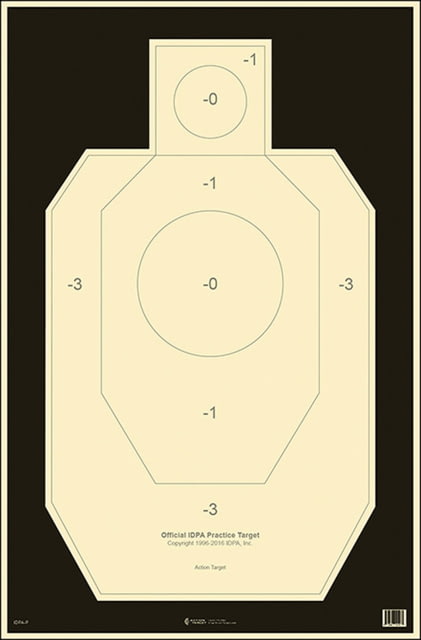 Action Target  Military IDPA Hanging Paper 23 X 35 Silhouette Ta - Action Target