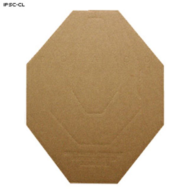 Action Target IPSC Classic Cardboard Target 100 Per Case Brown/White 18in x 23in - Action Target