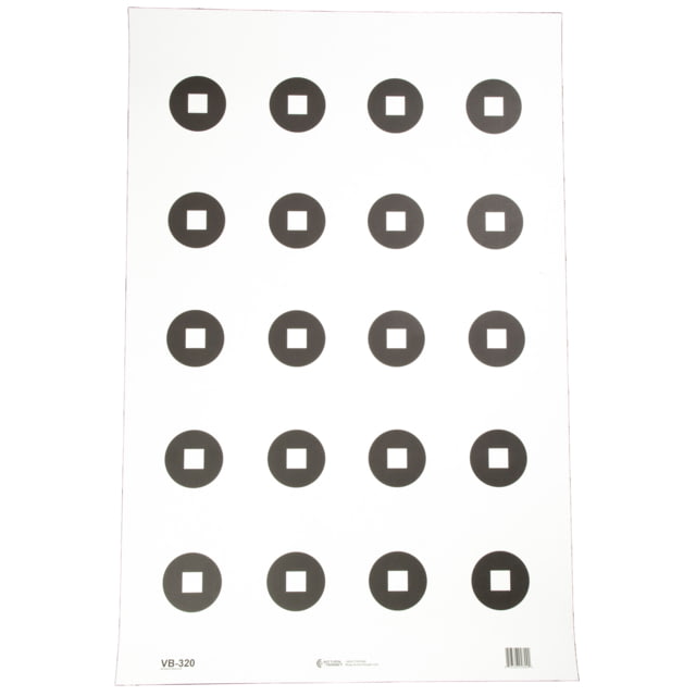 Action Target Military 3 Aimpoint Dot Training Target Black and White 23x35 100 Per Box - Action Target