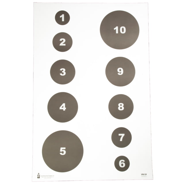 Action Target Military Varied Circle Command White and Black 23x35 100 Per Box - Action Target