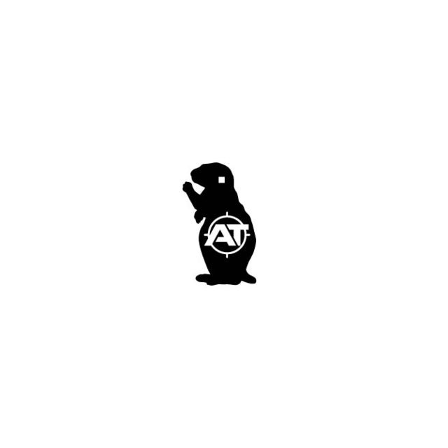 Action Target PT 3/8 in Prairie Dog Gong Target Black - Action Target