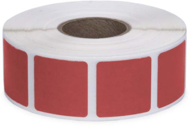 Action Target Self-Adhesive Target Pasters 3/4 Inch Square 1000 Per Roll Red - Action Target