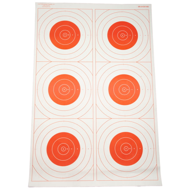 Action Target Six Bull's-Eye Military Training Target 23 x 35 100 Per Box - Action Target