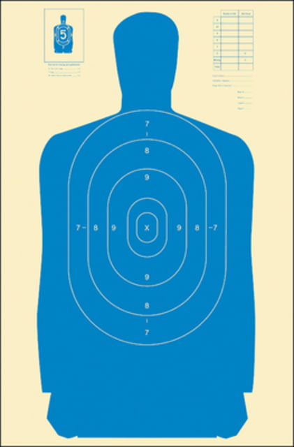 Action Target Standard Silhouette Target Blue 24x45 Inch - Action Target