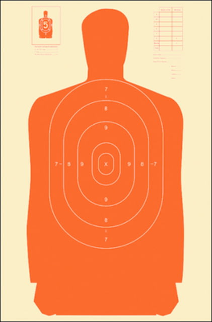 Action Target Standard Silhouette Target Orange 24x45 Inch - Action Target