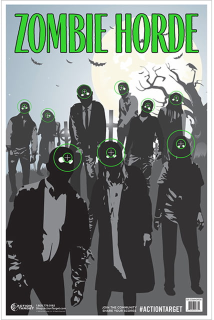 Action Target Zombie Horde Target 100 Pack 23in x 35in - Action Target