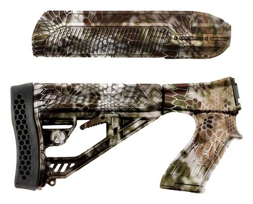 USED Adaptive Tactical EX Performance Forend And M4-Style Stock for Remington Shotguns Kryptek Highlander  EDEMO1 Used Condition Like New - Adaptive Tactical