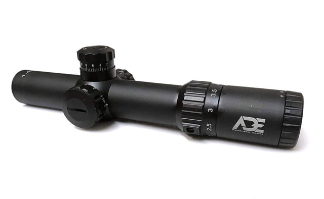 ADE Advanced Optics 1-4x24mm Riflescope SFP Illuminated Mil Dot Reticle Matte Black Gen2 1-4x24 - Ade Advanced Optics