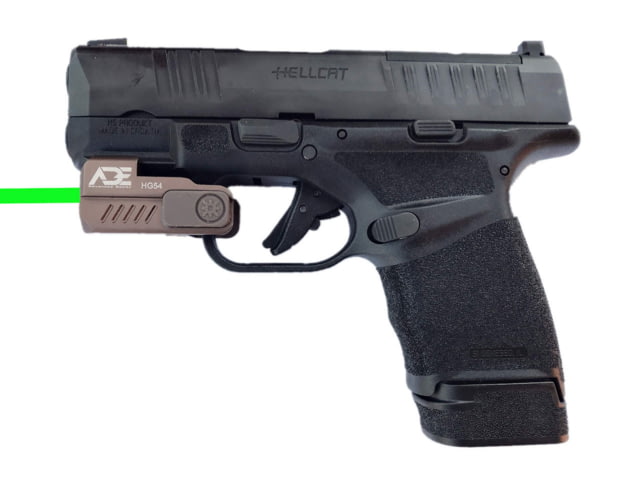 USED ADE Advanced Optics Mini Green Laser Sight Glock/Ruger Security 9/HK P2000/Springfield XD/Taurus G2c/Canik/Sig Sauer P320/P365/P226 FDE HG54 FDE - Ade Advanced Optics
