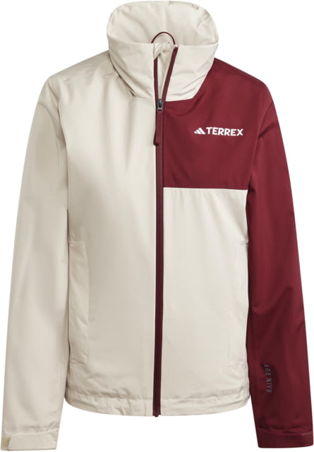 Adidas Terrex Multi Rain Rdy Two-Layer Rain Jacket - Women's Wonder Beige/Shadow Red Small