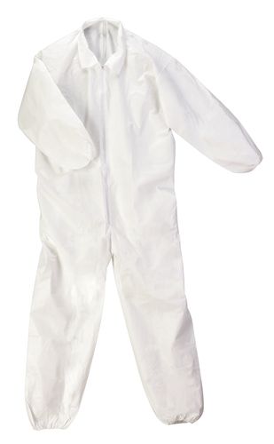 VWR Coverall Irradiated w/ Attached Hood and Fluid-Impervious Boot Covers Medium Case of 25