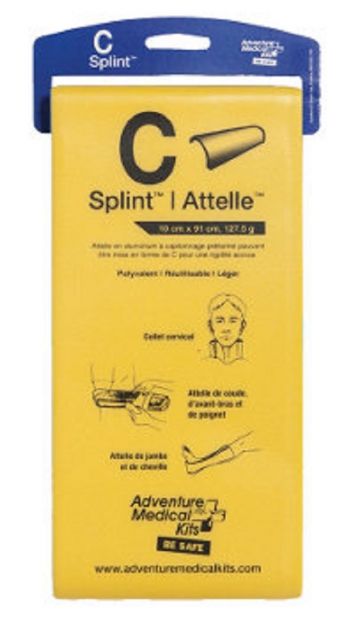 Adventure Medical Kits C-Splint Retail Packaging Yellow - Adventure Medical Kits