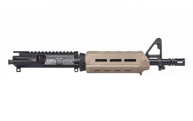 Aero Precision AR-15 Complete Upper Receiver 5.56 Carbine Length 10.5 inch Barrel w/Pinned FSB Magpul MOE Handguard A2 Flash Hider FDE Cerakote