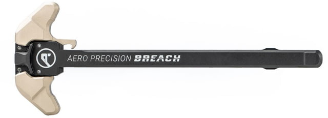 Aero Precision Breach Ambidextrous Charging Handle AR-15 5.56x45mm NATO Small Lever Anodized Black/Tan - Aero Precision