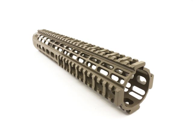 USED Aero Precision AR15 Enhanced Quad Rail Handguard Gen 2 FDE Cerakote 12in - Aero Precision