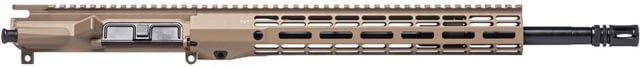 Aero Precision Complete Upper Receiver M4E1-T 5.56x45mm NATO 16in Government Mid Length 1 in 7 1/2 x 28 12.7in A2 Flash Hider Cerakote FDE - Aero Precision