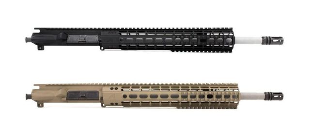Aero Precision Complete Upper Receiver, M4E1, .223 Wylde Mid Barrel EQ-12 HG, No BCG/Charging Handle, Gen 2, FDE Cerakote, 16in, APAR600232Q9 by USA Aero Precision AR15 Gun Upper Receivers