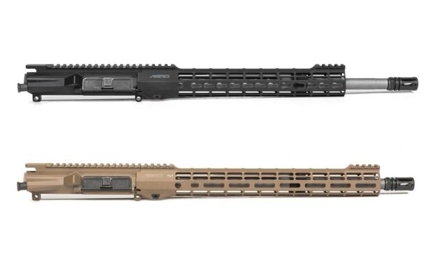 Aero Precision Complete Upper Receiver, M4E1-T, .223, 16in, Wylde Barrel, 15in M-LOK ATLAS S-ONE Handguard, Cerakote, Flat Dark Earth, APAR700315M9 by USA Aero Precision AR15 Gun Upper Receivers