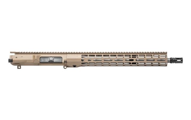 Aero Precision M5 Complete Upper Receiver 16in .308 Mid SS Barrel w/ATLAS R-ONE 15in M-LOK Handguard Anodized Flat Dark Earth - Aero Precision