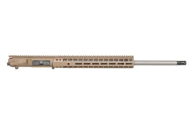 Aero Precision M5E1 Complete Upper Reciever 6.5 CM 24in Rifle Barrel 1-8 Twist 5/8x24 Thread Free-Float Handguard Stainless Steel Cerakote FDE - Aero Precision