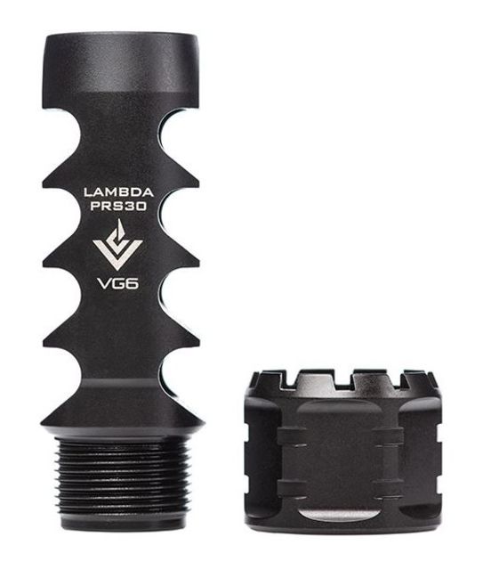 USED VG6 Precision Lambda PRS30 Muzzle Brake30 Cal up to .300 Win Mag Black Nitride Satin  EDEMO1 Condition Parts Only/Salvage Defective - Vg6 Precision