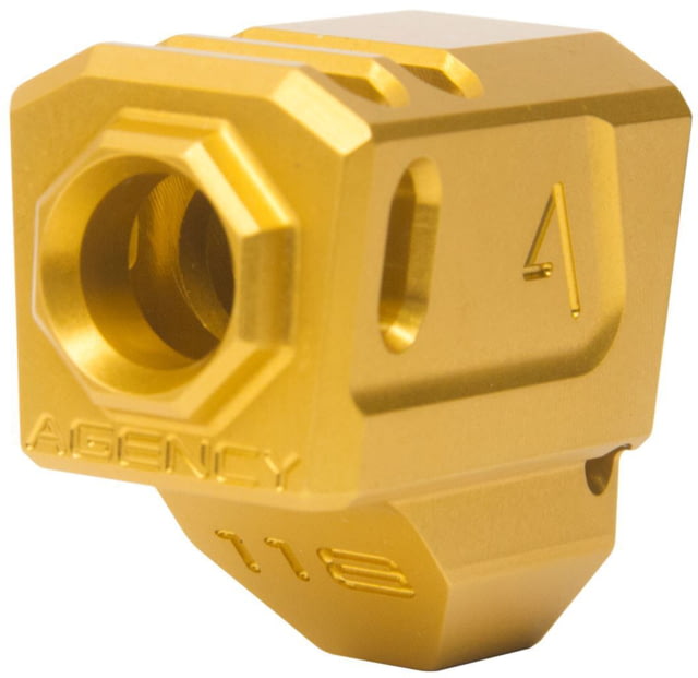 Agency Arms 118 Dual Port Smith & Wesson M&P9 1.0 Barrel Compensators Gold - Agency Arms