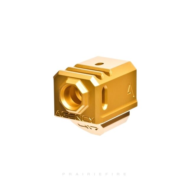 Agency Arms 417 Compensator Glock 17/19/34 Gen4 Gold - Agency Arms