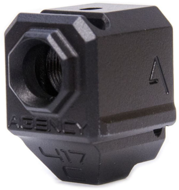 Agency Arms 417 Single Port Barrel Compensators Glock 43 Black - Agency Arms