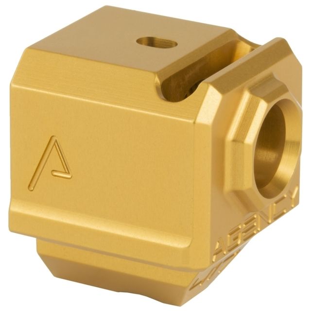 Agency Arms 417 Single Port Compensator Glock 17/19/34 Gen3 Gold - Agency Arms