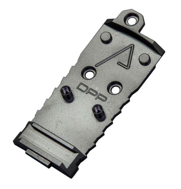 Agency Arms Chamfered DPP Standard Red Dot Sight Mount Plate for Glock AOS Plates Black