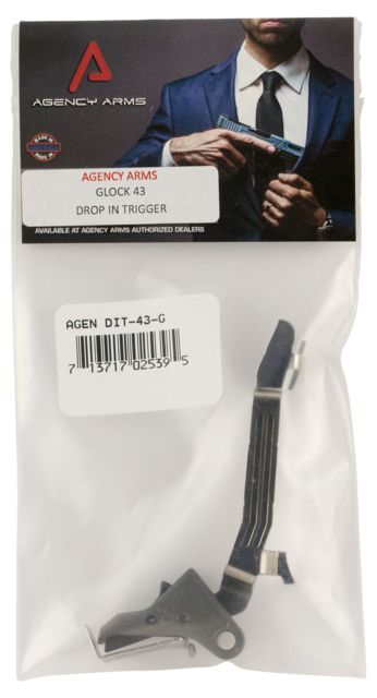 Agency Arms Drop-In Trigger Glock 43 Gray - Agency Arms
