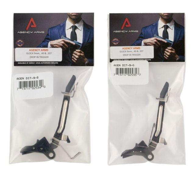 Agency Arms Drop-In Trigger, 9/40/357, Black, 25DIT-940357-B by USA Agency Arms Pistol Triggers