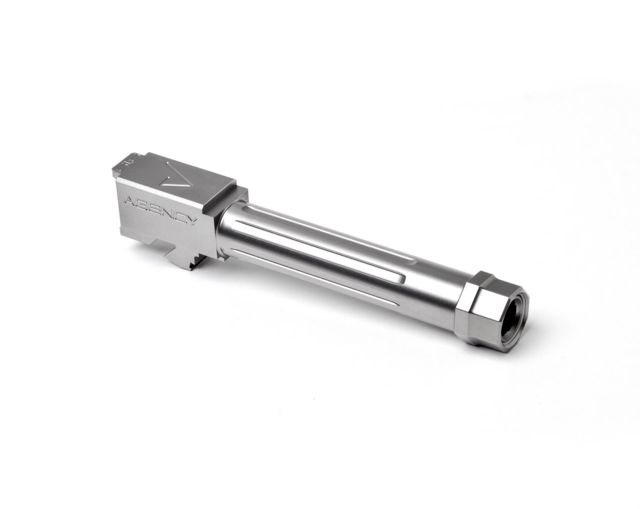 Agency Arms Mid Line Match Grade Drop-In Barrel Threaded/Fluted Glock 19 Stainless Steel - Agency Arms