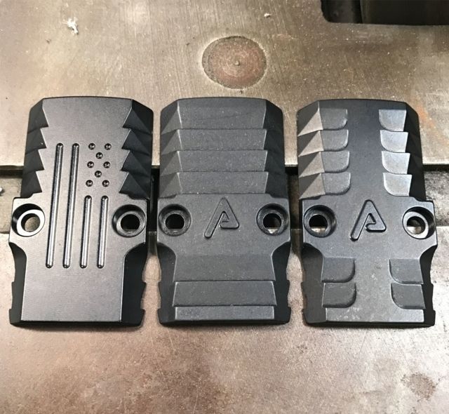 Agency Arms RMR Battle Plate - Bonesaw Glock Standard Frame Black - Agency Arms