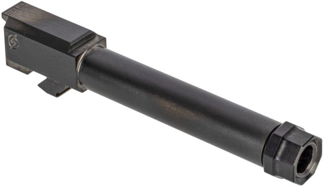 Agency Arms Syndicate Drop-In Match Grade Barrel Threaded Glock 19 Gen1-4 1-10 Twist 1/2x28 Thread Protector DLC Black - Agency Arms