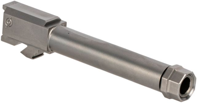 Agency Arms Syndicate Drop-In Match Grade Barrel Threaded Glock 19 Gen1-4 1-10 Twist 1/2x28 Thread Protector Stainless Steel Silver - Agency Arms