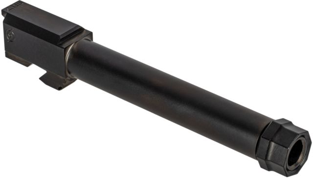 Agency Arms Syndicate Drop-In Match Grade Barrel Threaded Glock 17 Gen1-4 1-10 Twist 1/2x28 Thread Protector DLC Black - Agency Arms