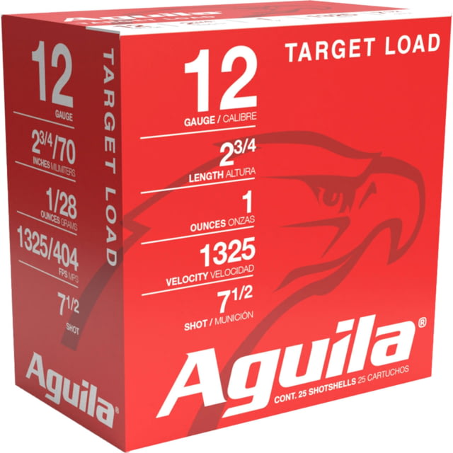 Aguila Ammunition 12 Gauge 2 3/4 in 1 oz 7.5 Shot Shotgun Ammo 20 Rounds - Aguila Ammunition